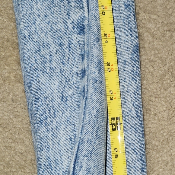 VINTAGE JORDACHE MOM jeans Size 13/14 MADE in Honk Kong Acid wash SKINNY - Picture 6 of 15